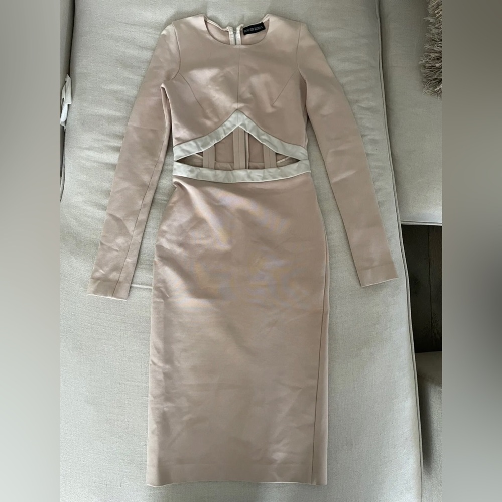 DAVID KOMA Light Pink Dress VINTAGE Size 10